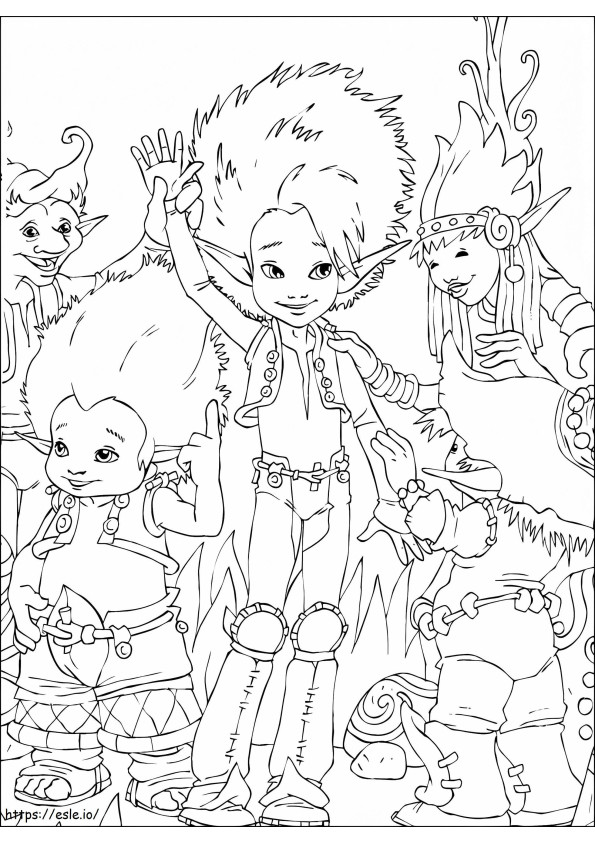 1533527265 Arthur At The Land Of The Minimoys A4 coloring page