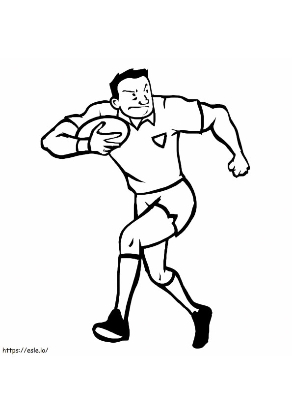 Rugby To Color coloring page