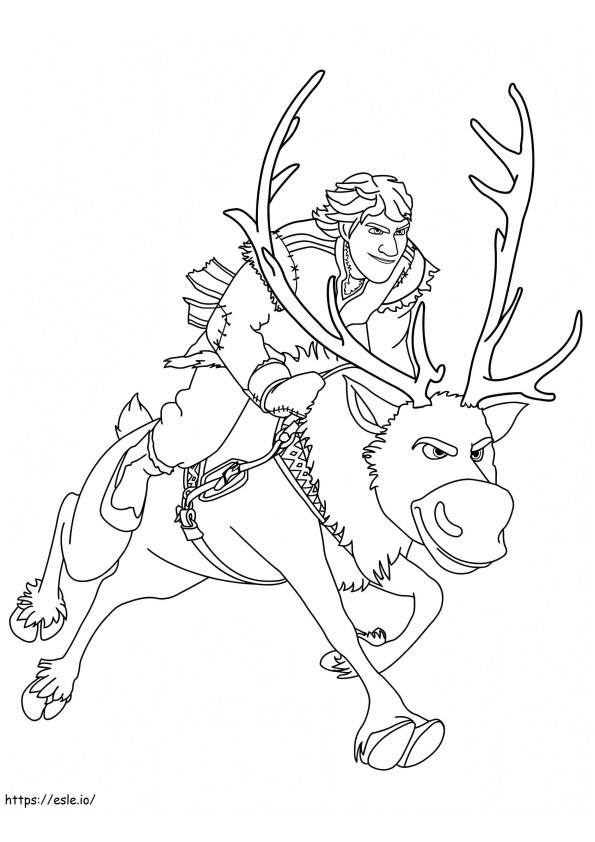 Kristoff Riding Sven
