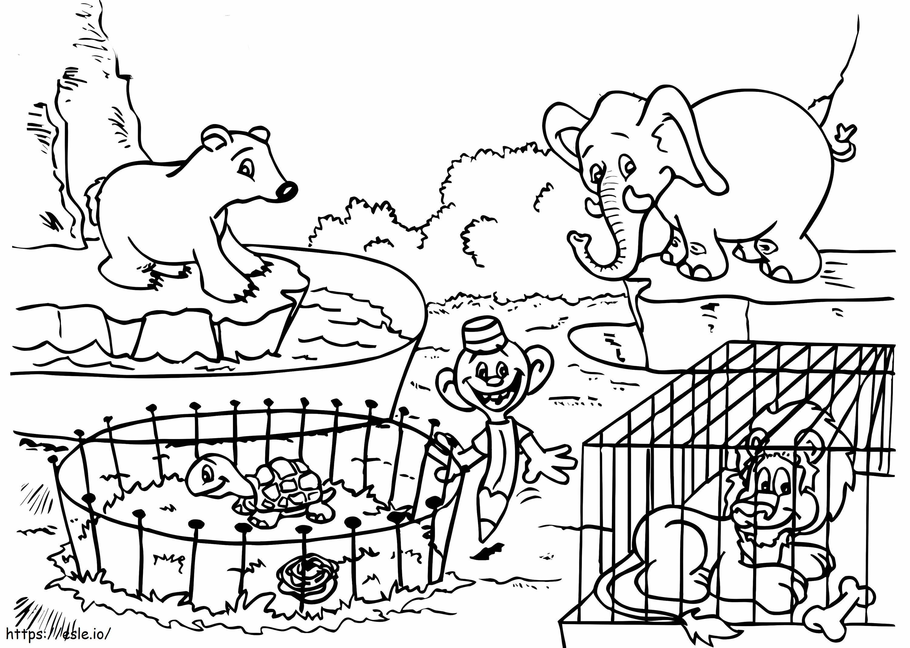 Physical Zoological Animal coloring page