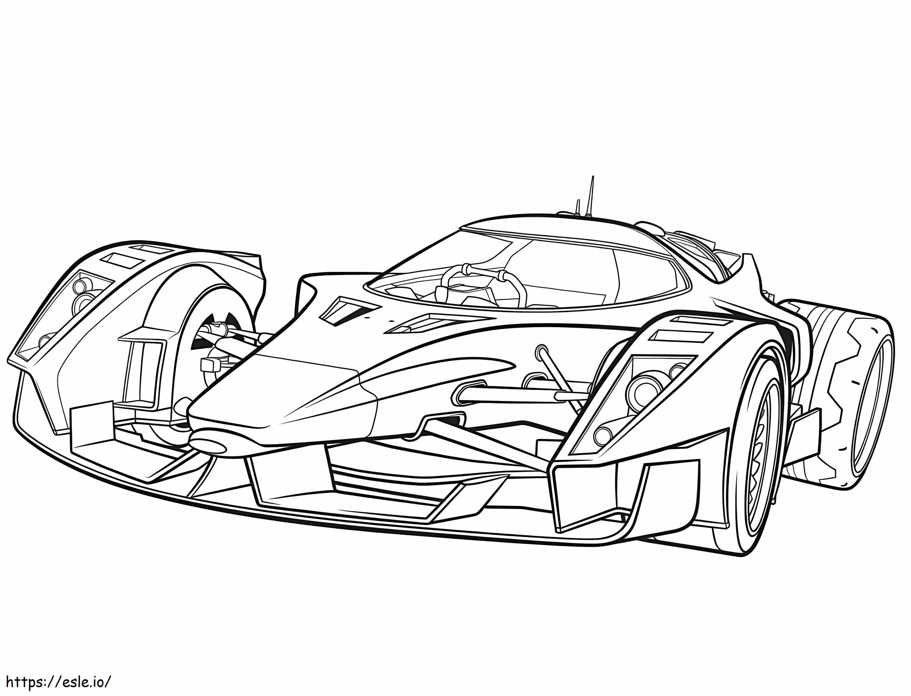 Racing Car 2 coloring page