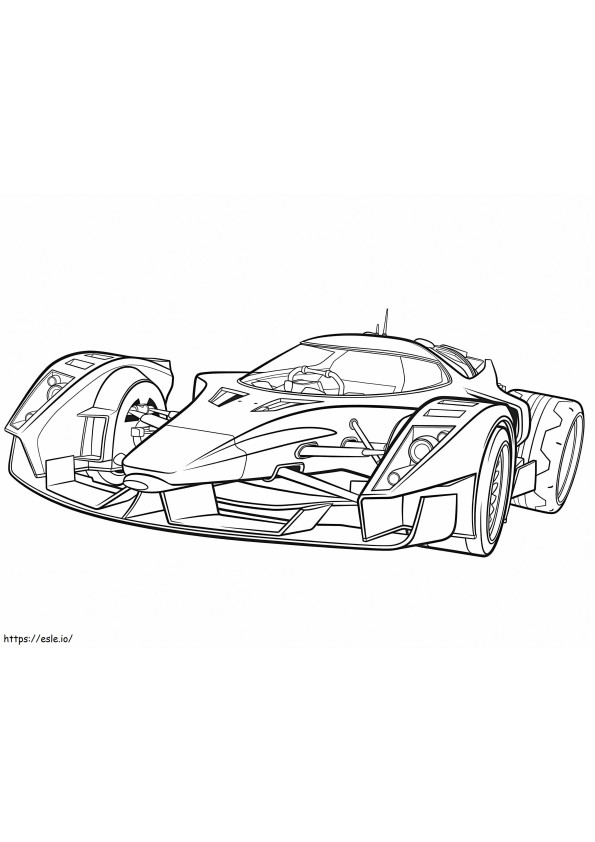 Racing Car 2 coloring page