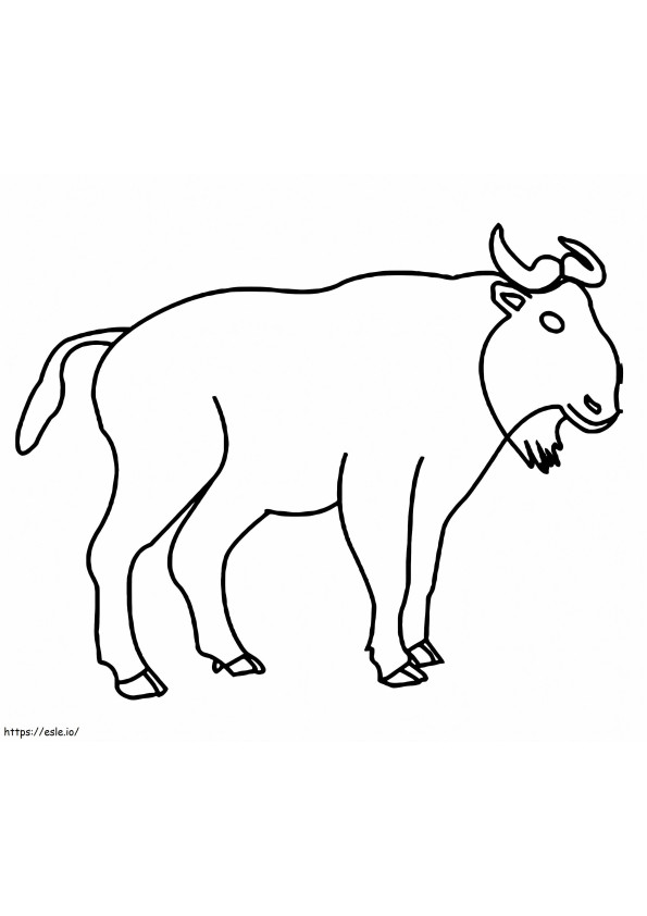 A Takin coloring page