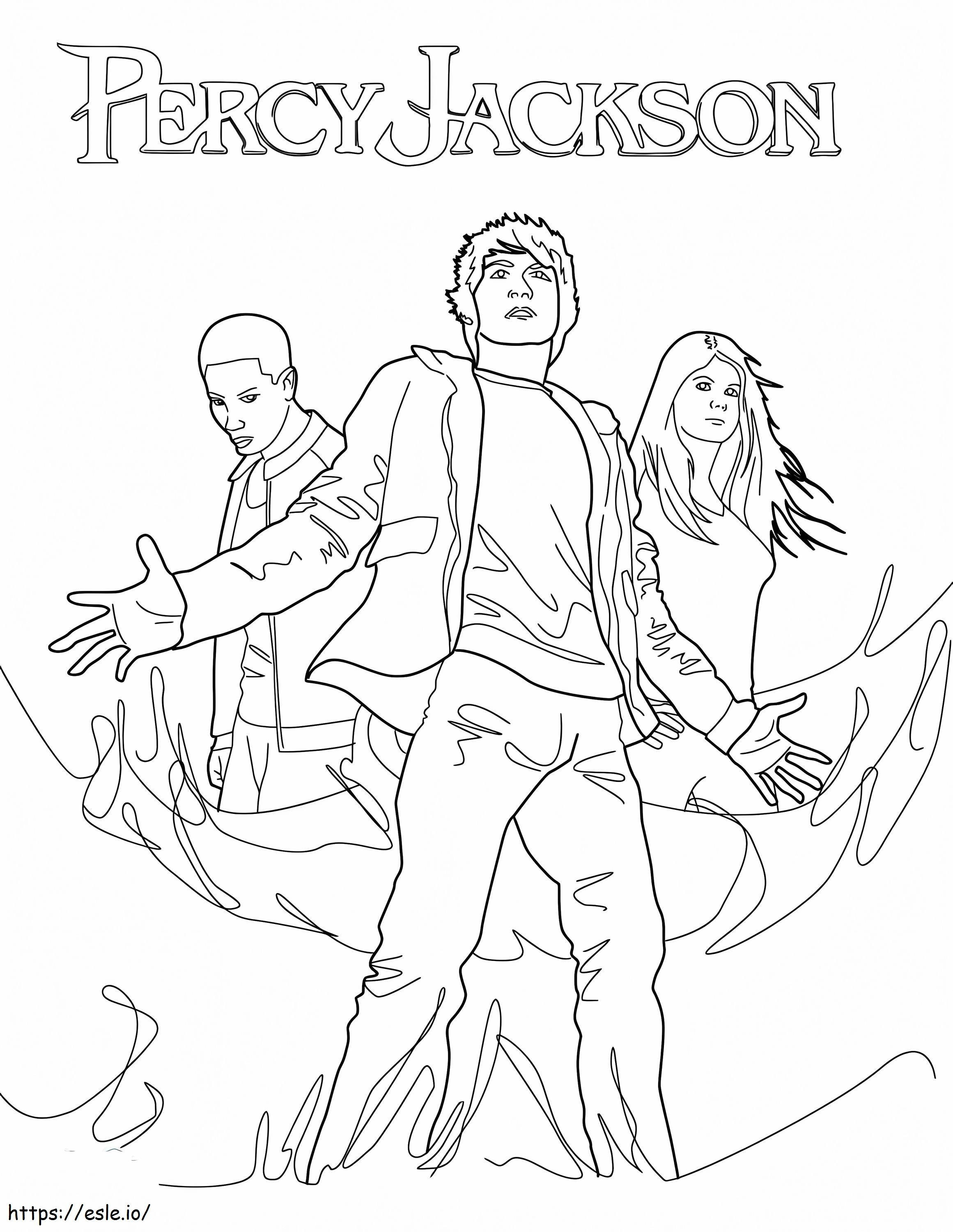Percy Jackson coloring page