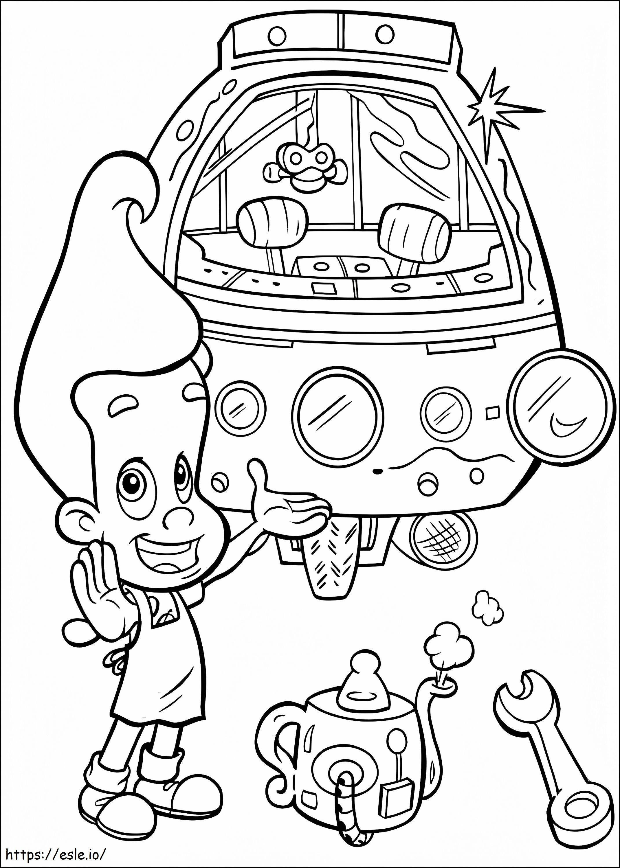 Jimmy Neutron 1 coloring page