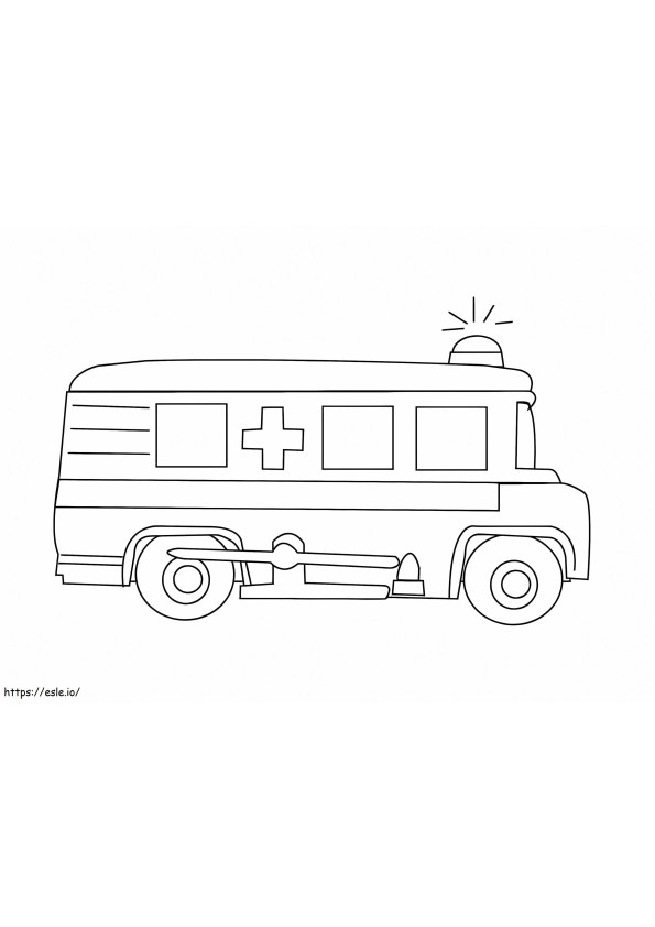 Coloriage Images d'ambulances gratuites à imprimer dessin