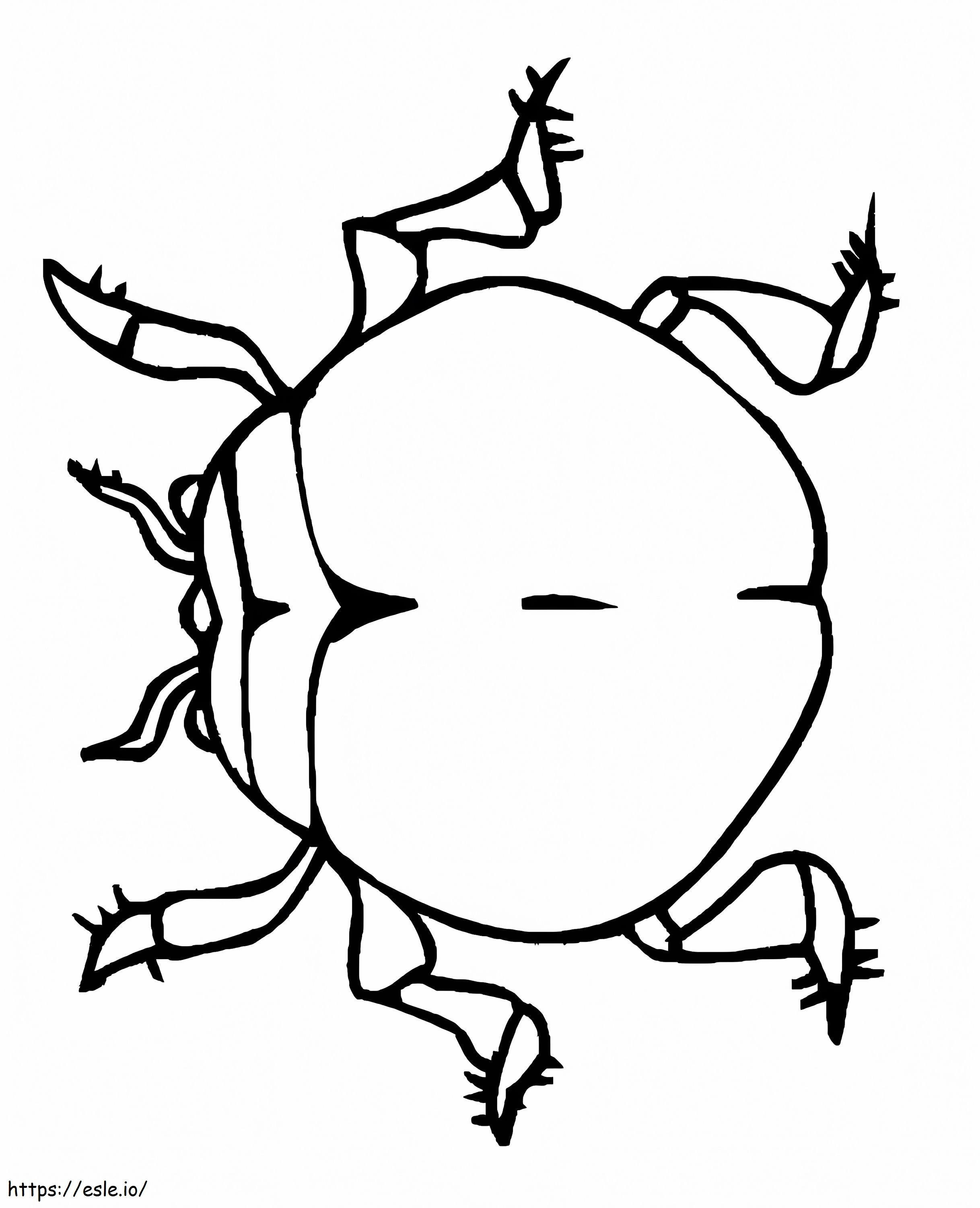 Printable Beetle coloring page