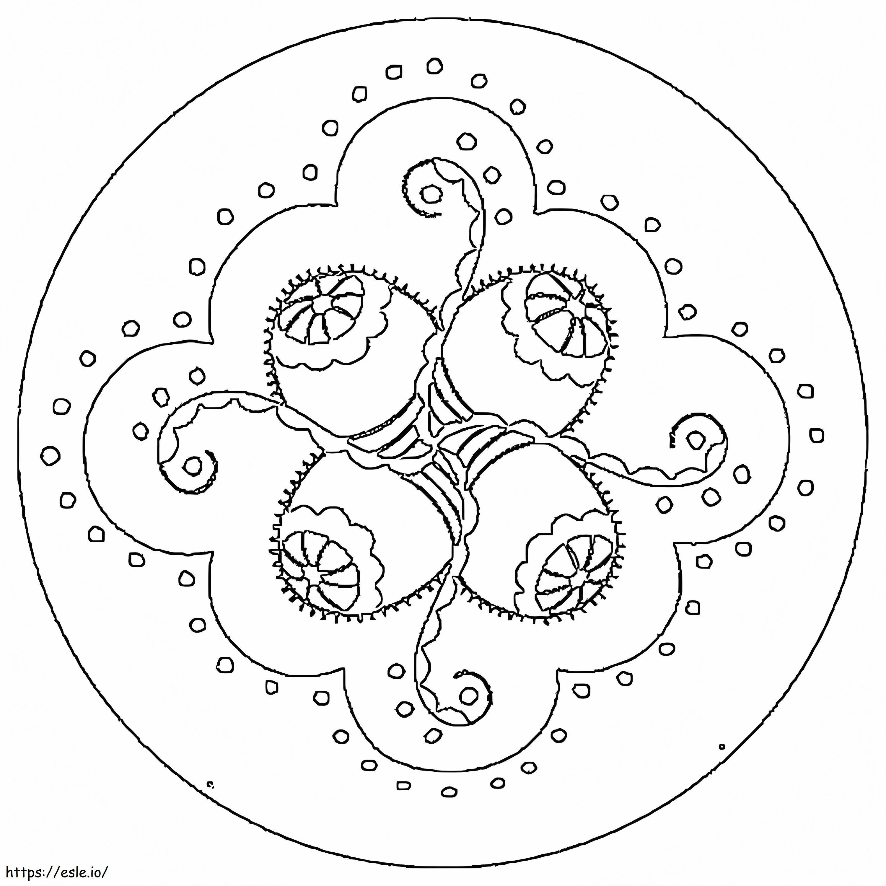 Tolles Oster-Mandala ausmalbilder
