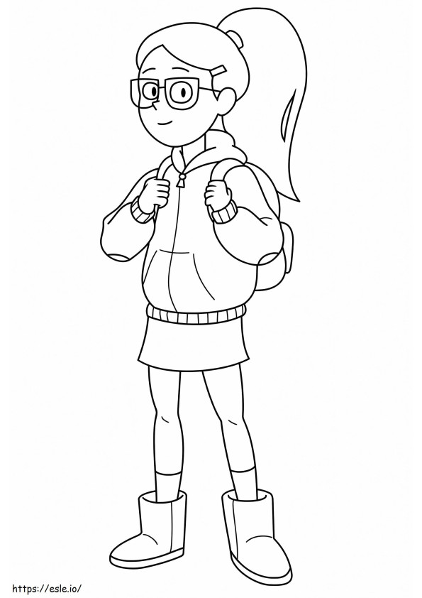 Tulip Olsen In Infinity Train coloring page