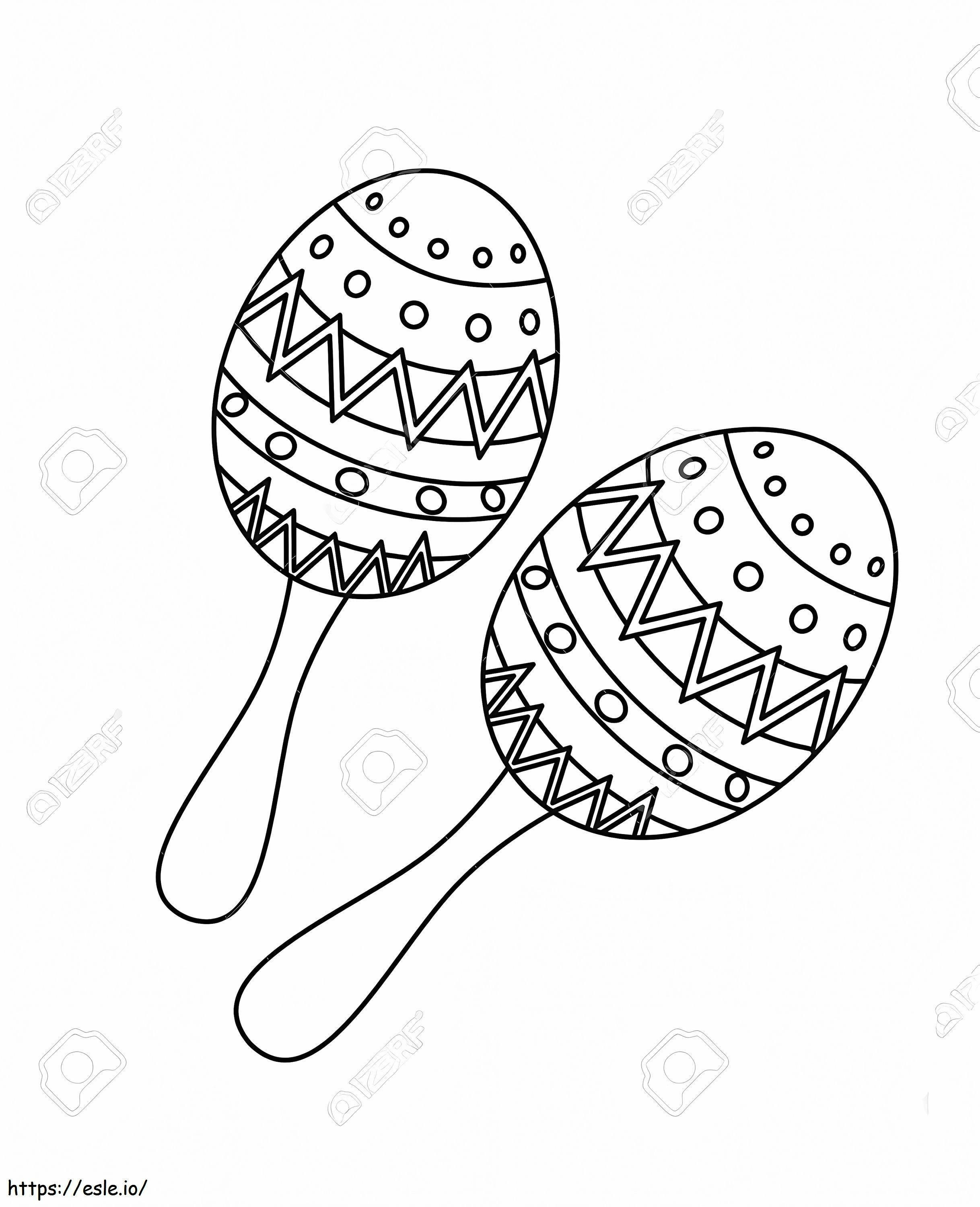 1570500544_65415398 Maracas Icon In Outline Style Isolated On White Background Musical Instruments Symbol Vector Illustr coloring page