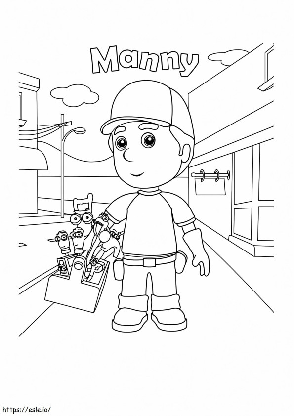 1526908285 The Handy Manny A4 coloring page