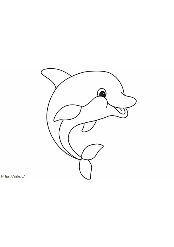 Impressive Dolphin coloring page