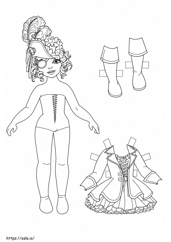 Paper Dolls 39 coloring page