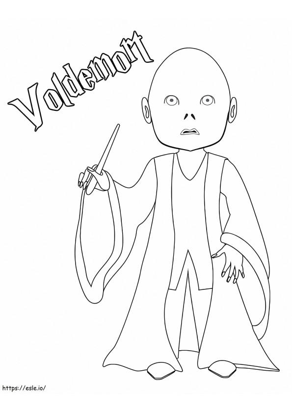 Voldemort para colorear