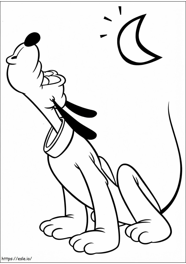 Perfect Pluto coloring page