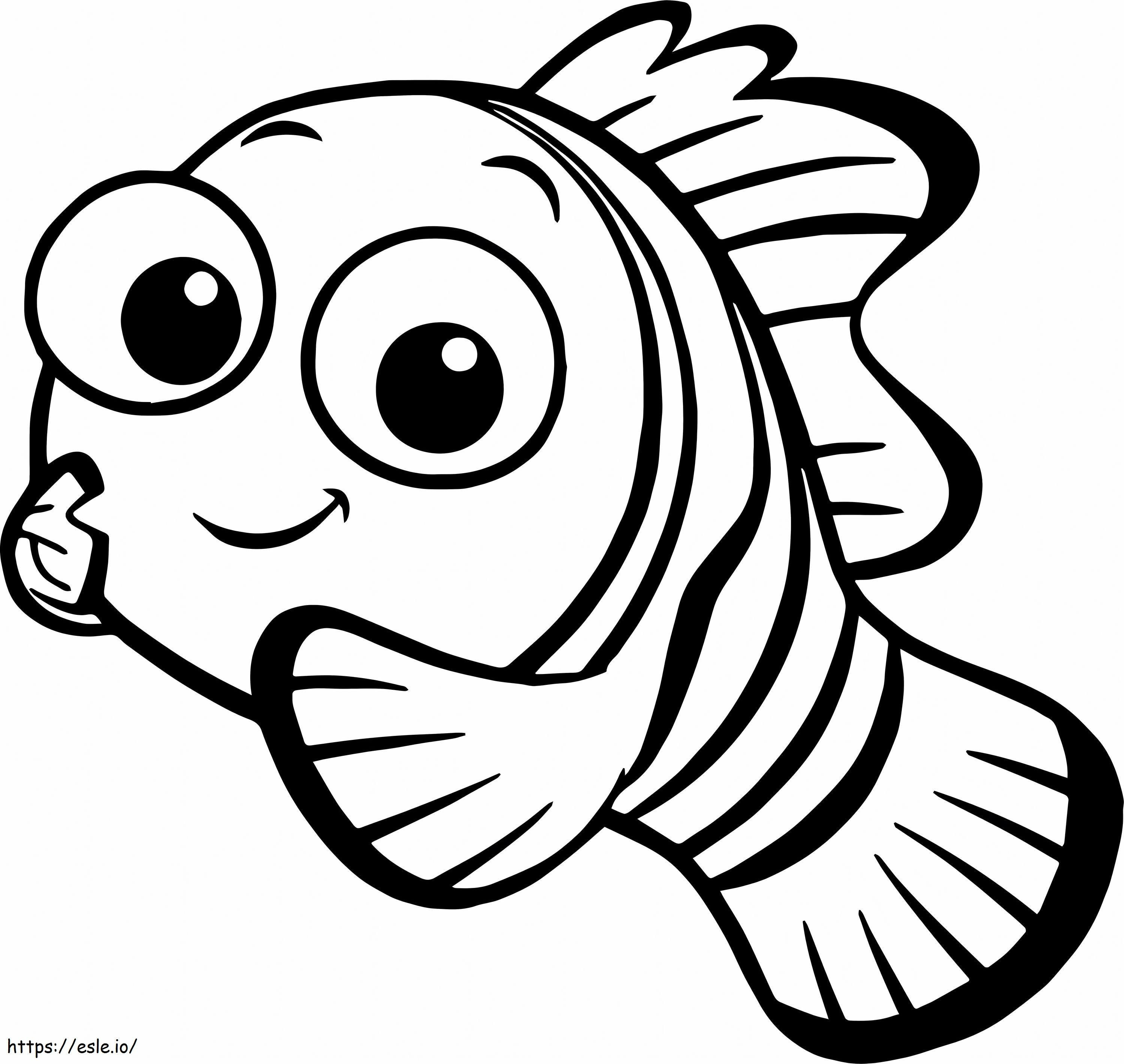 Nemo Smiling coloring page