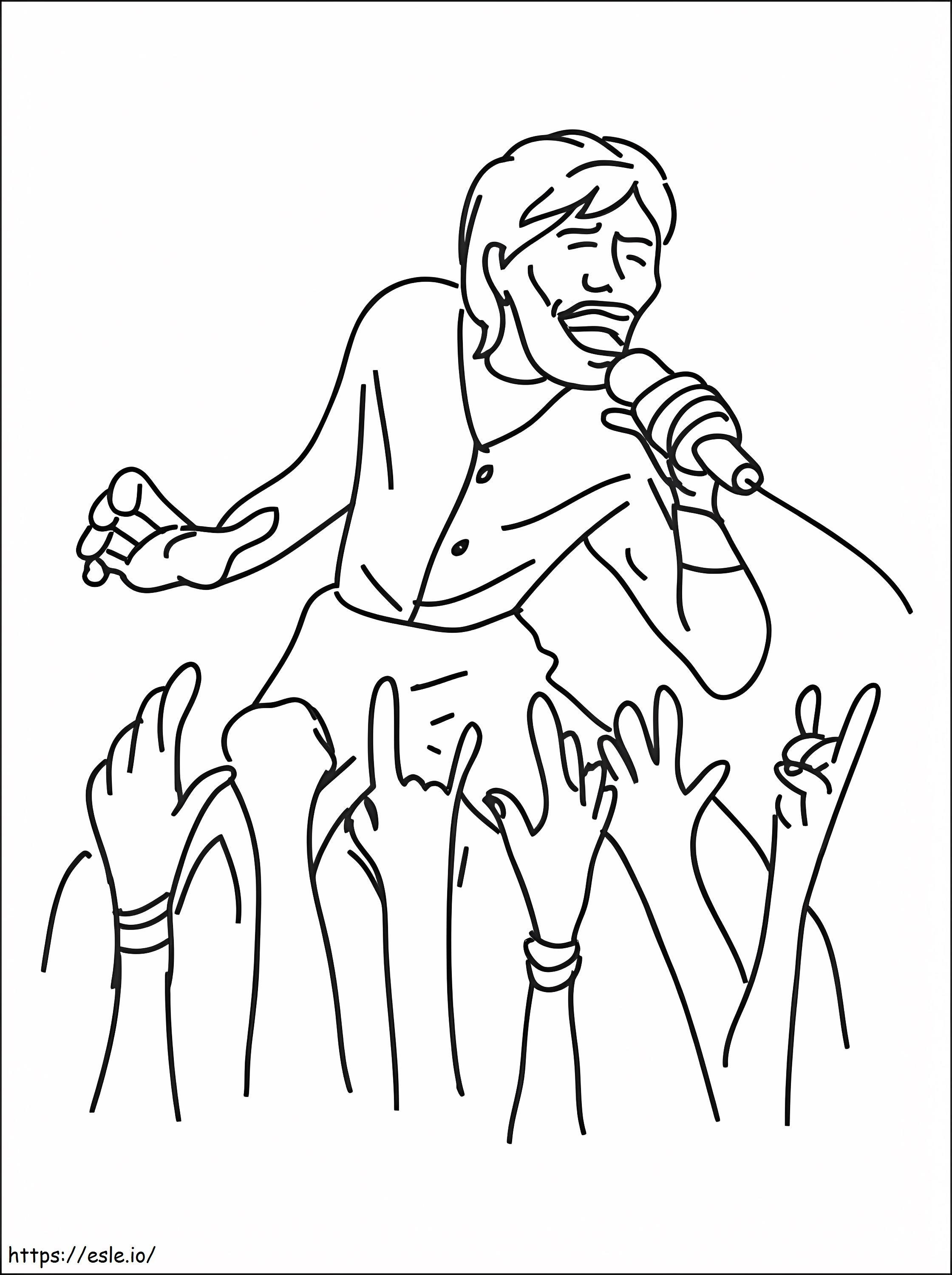 Singer 1 coloring page