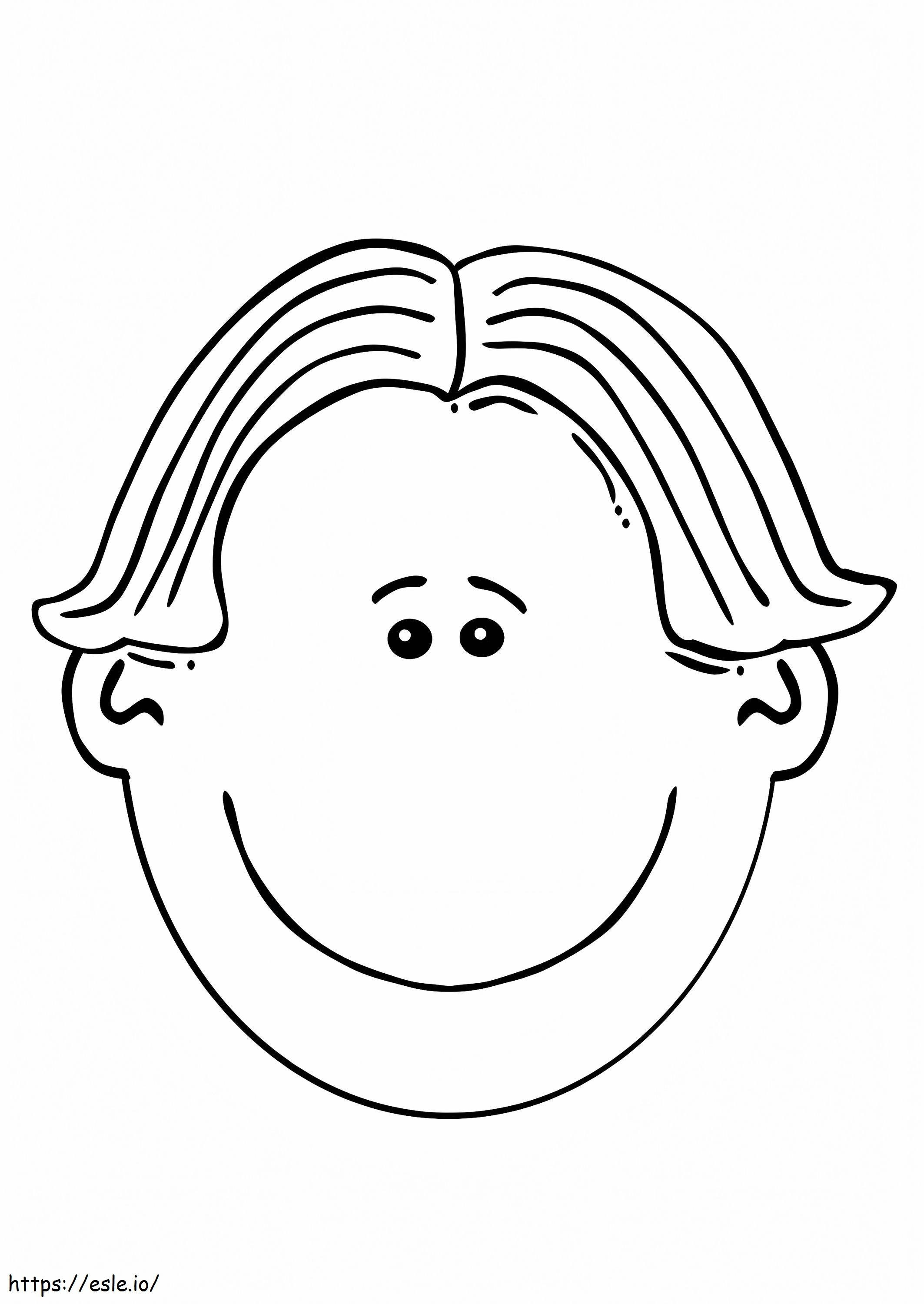 Happy Face coloring page