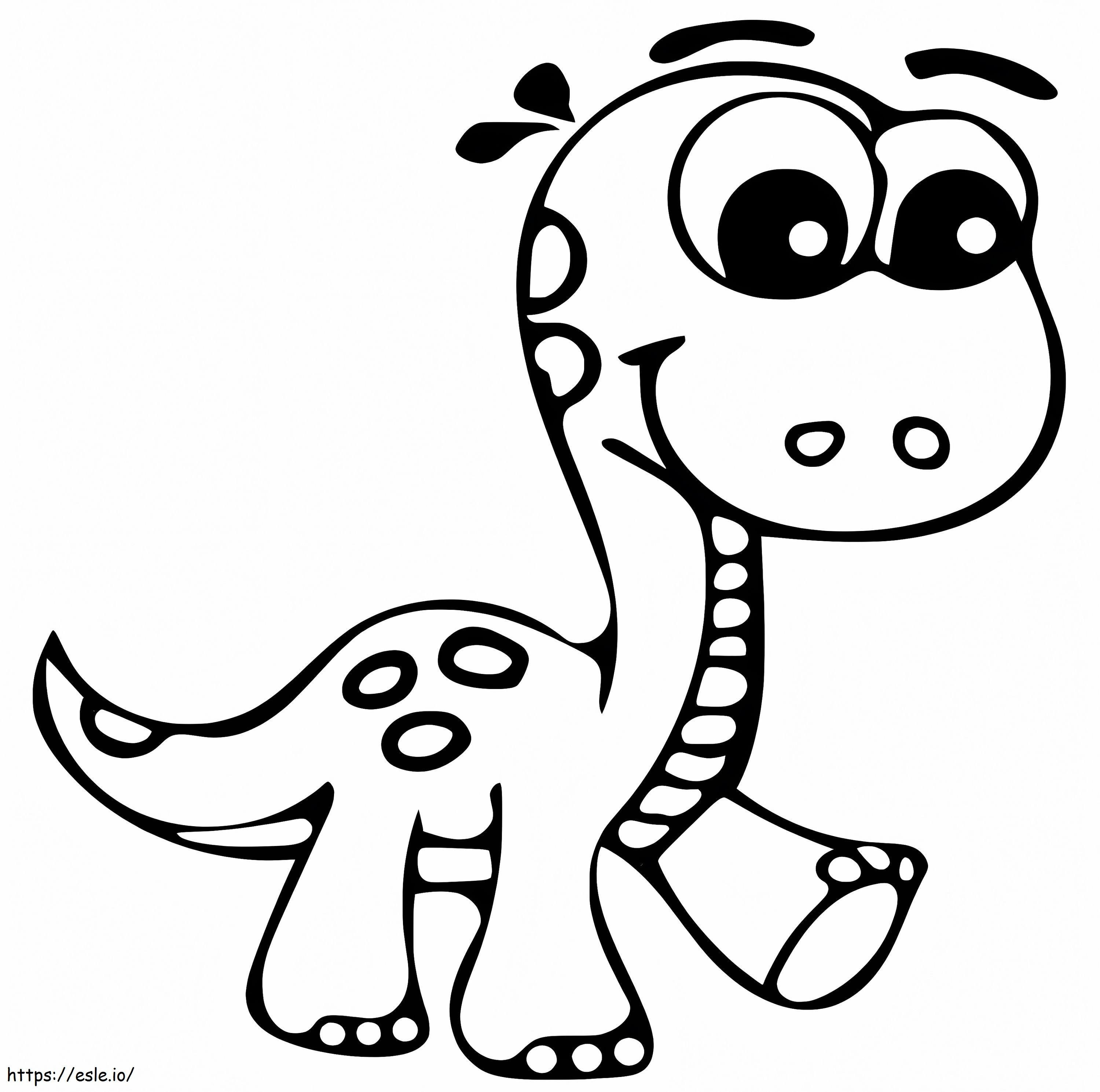 Niedlicher Kindergarten-Dinosaurier ausmalbilder