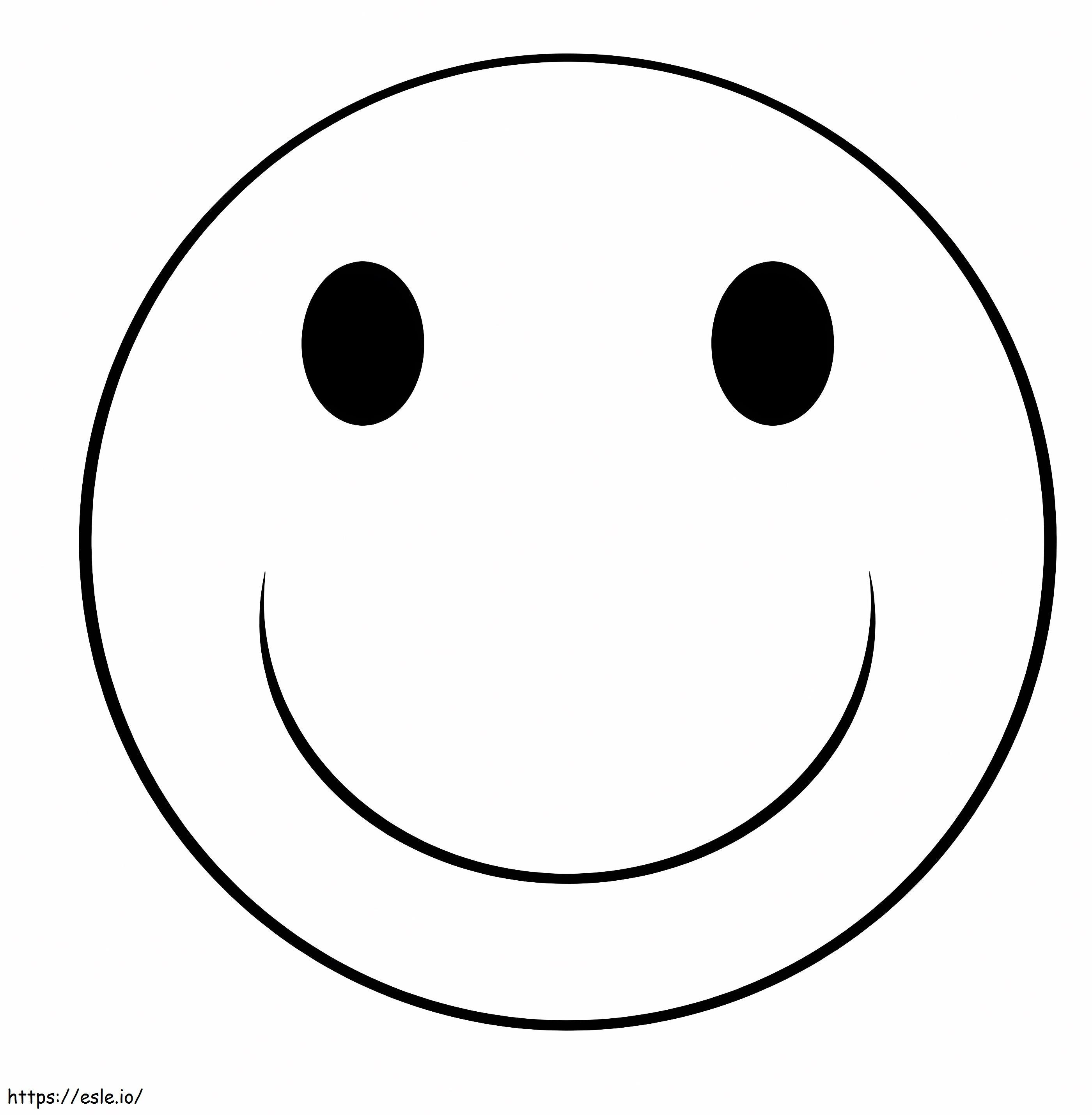 Smiley Face 2 coloring page