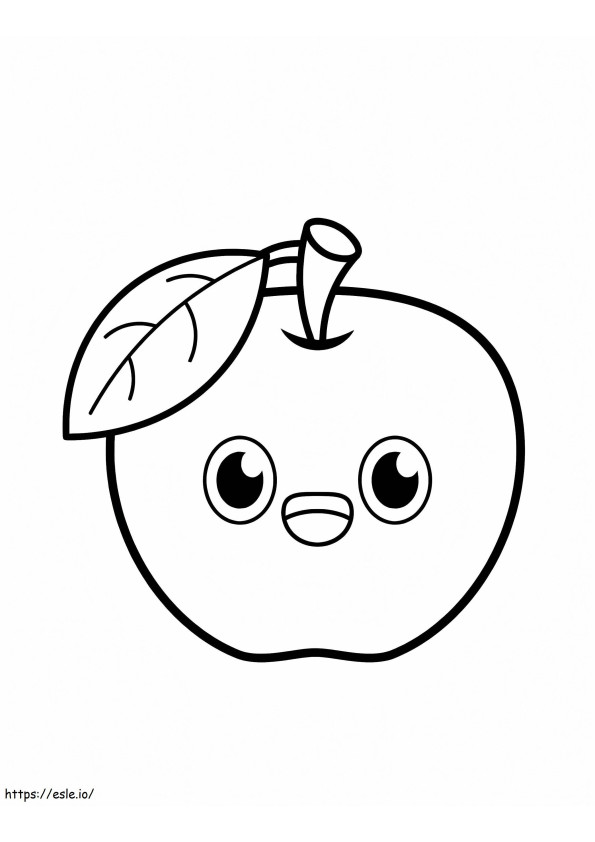 Nice Apple coloring page