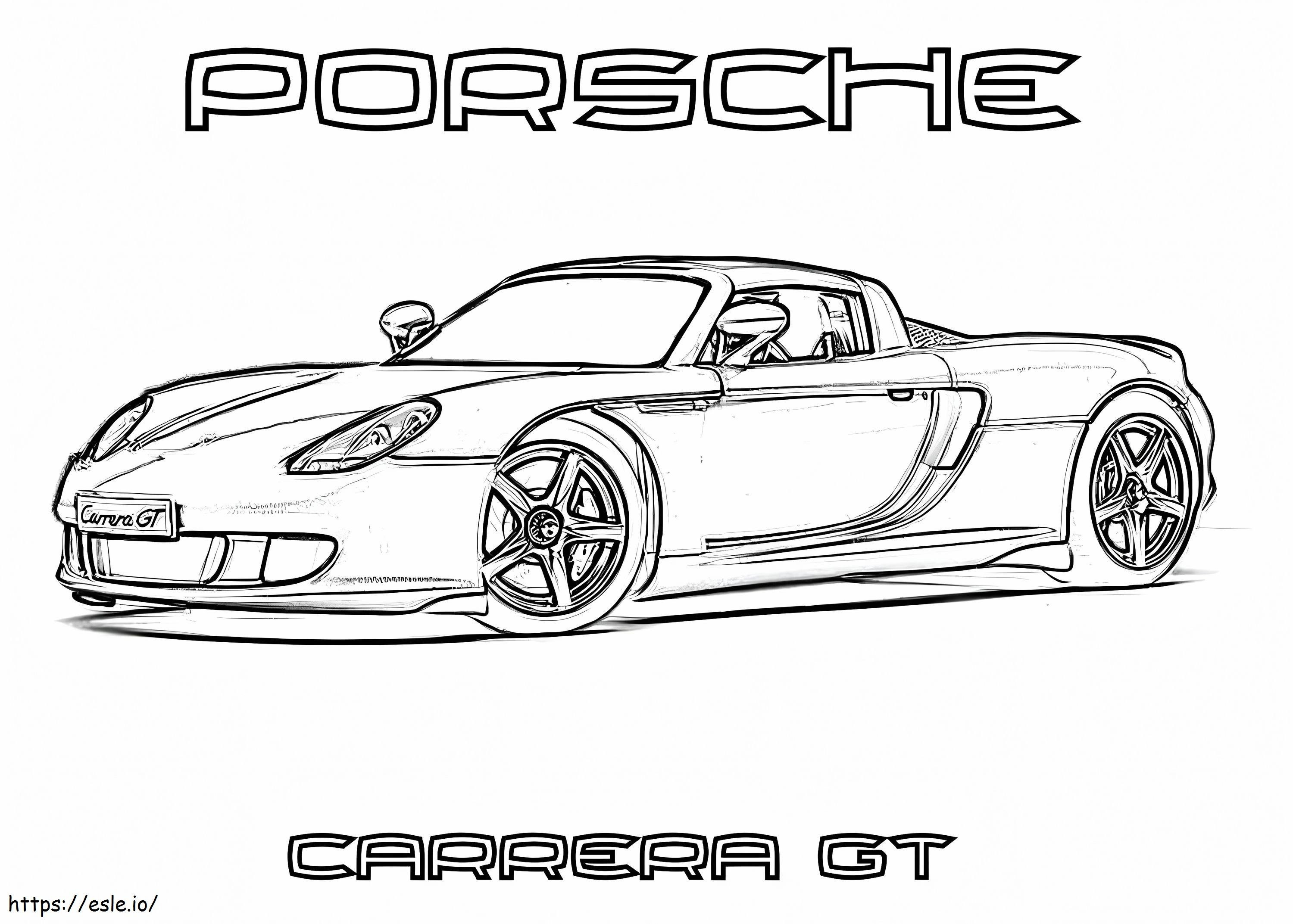 Porsche 5 da colorare
