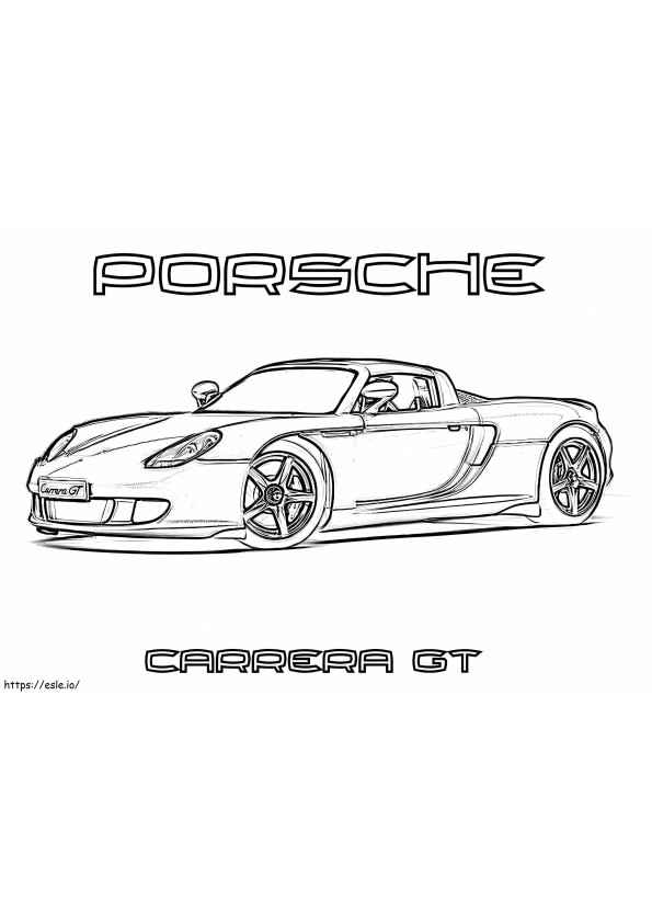 Porsche 5 para colorear