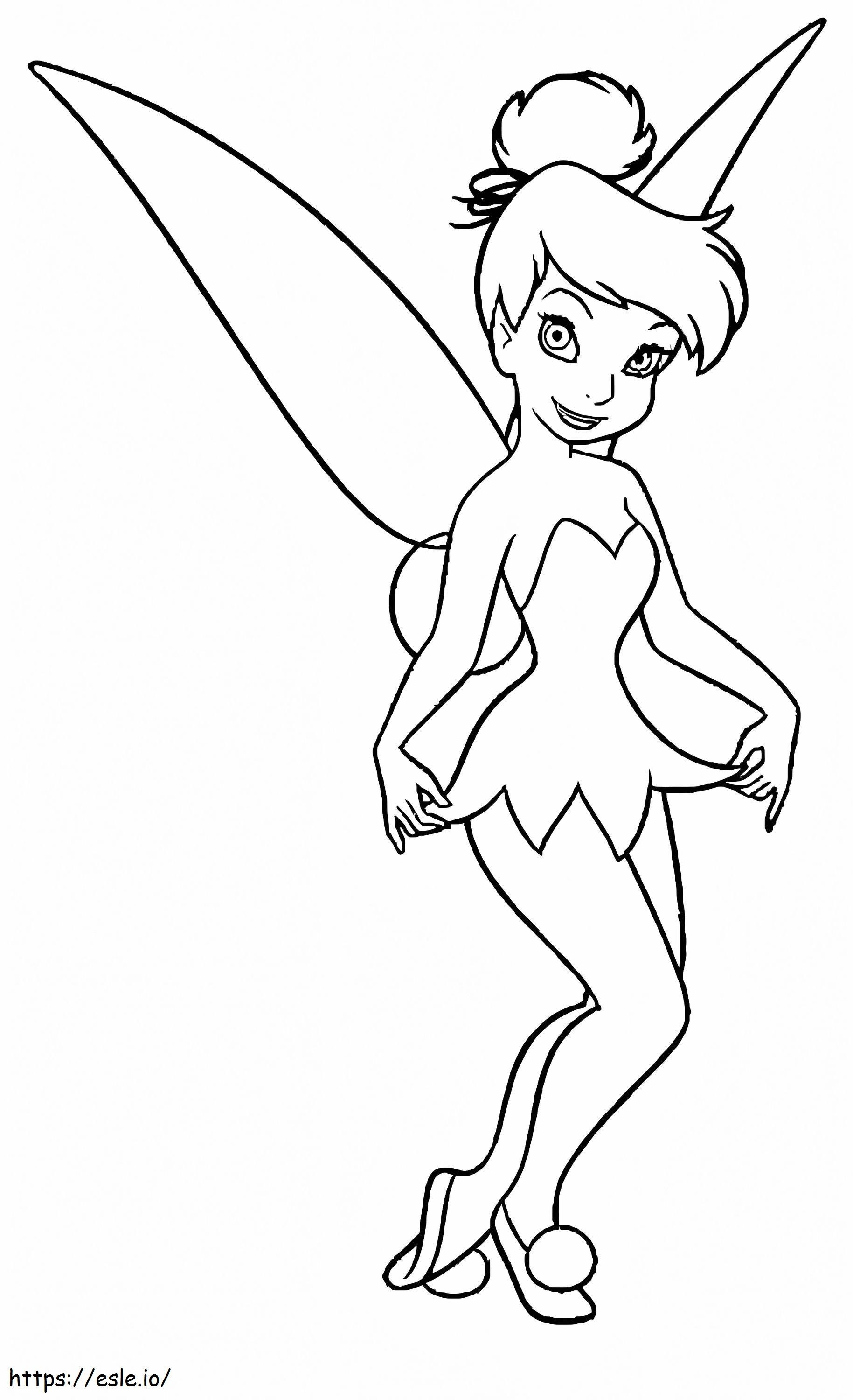 Lindo Tinkerbell coloring page