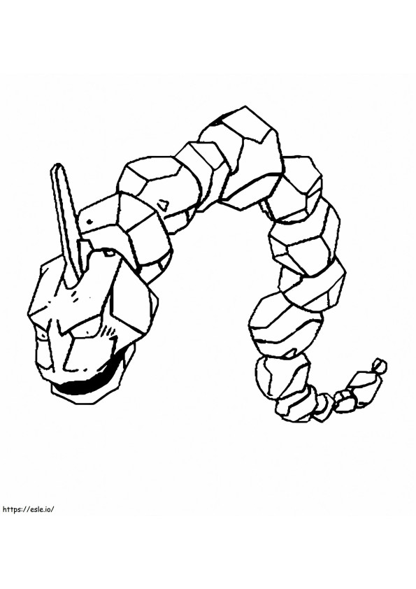 Onix In Pokemon coloring page