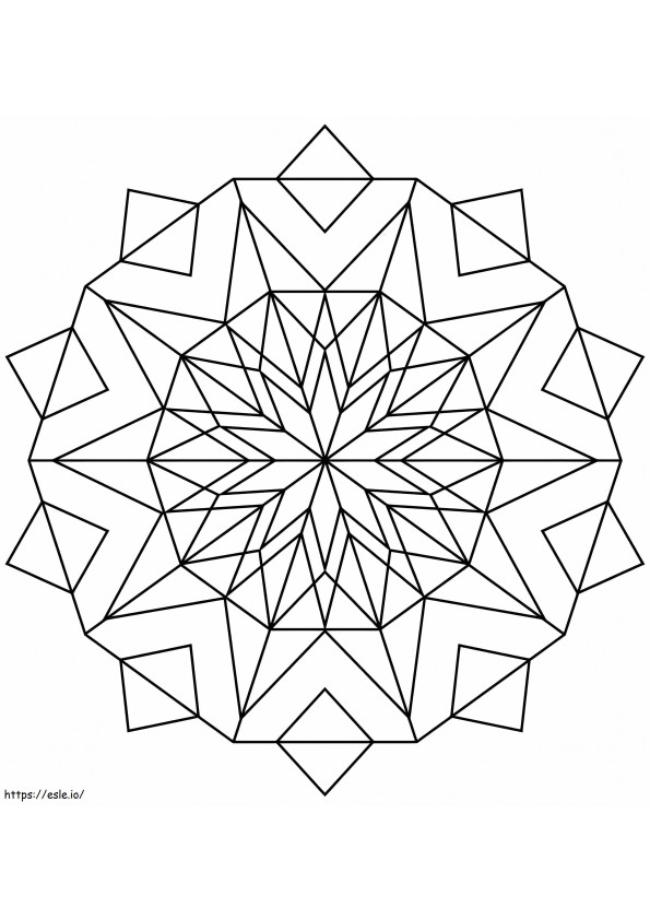 Kaleidoscope 18 coloring page