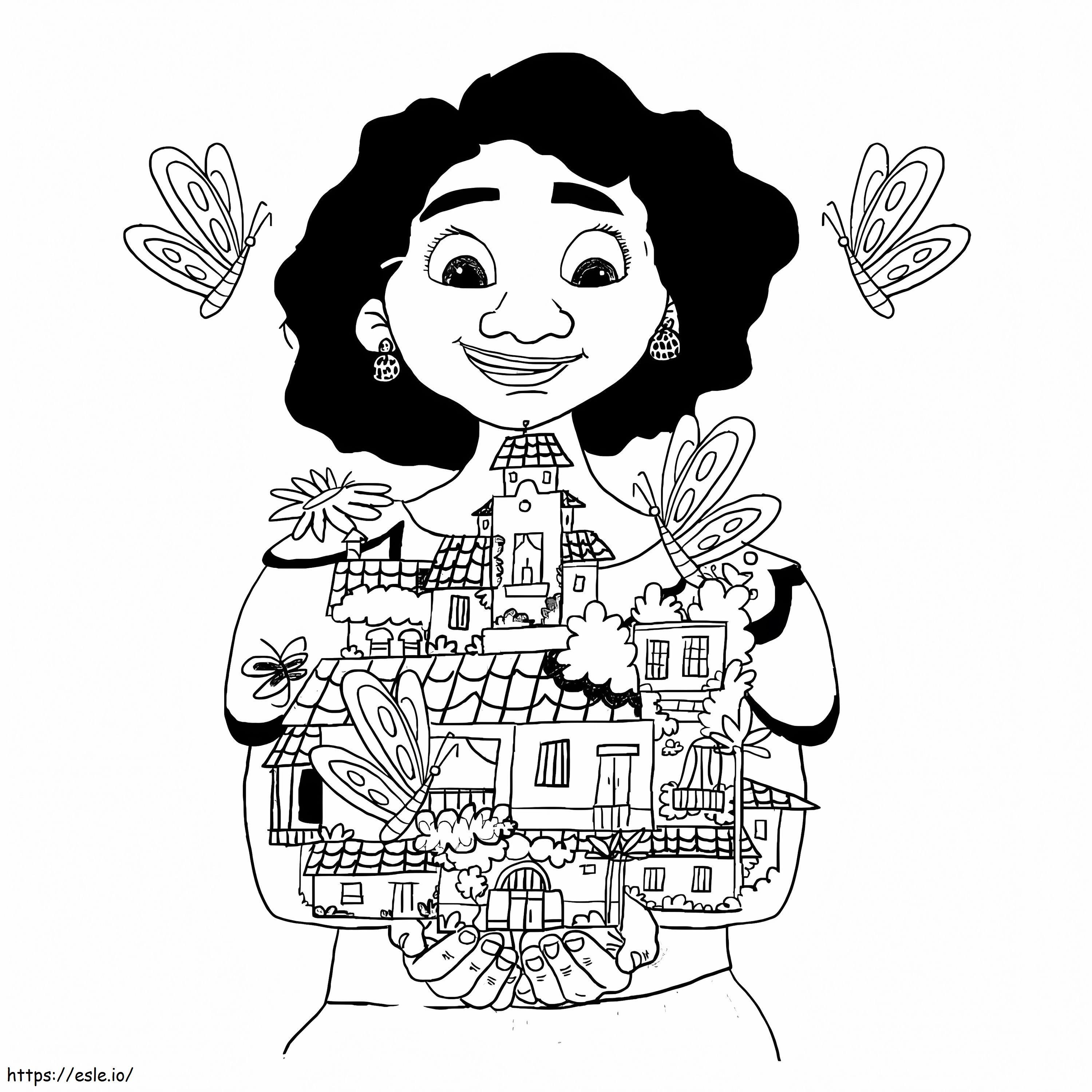 Mirabel Madrigal Charm coloring page