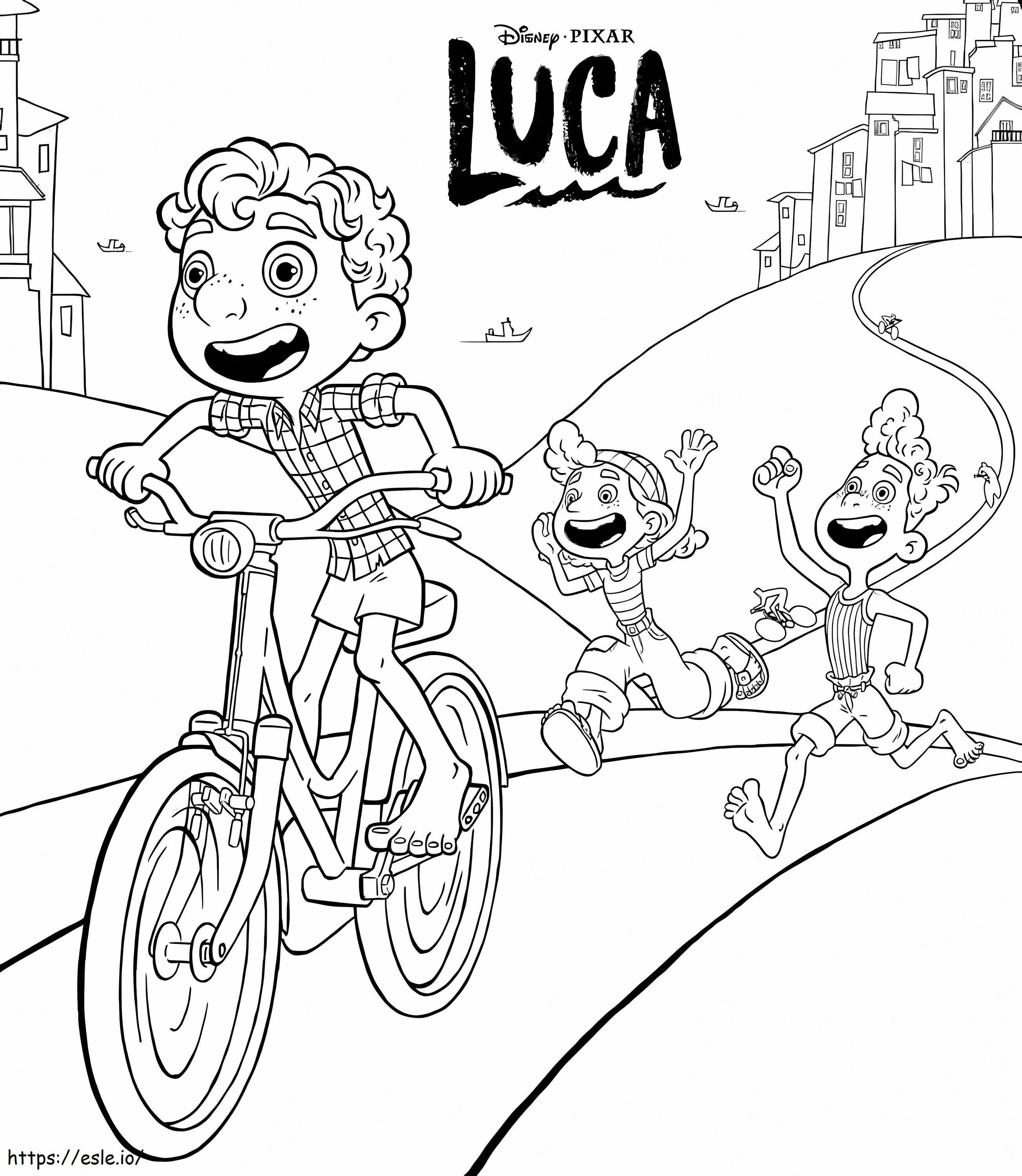 Luca y sus divertidos amigos para colorear