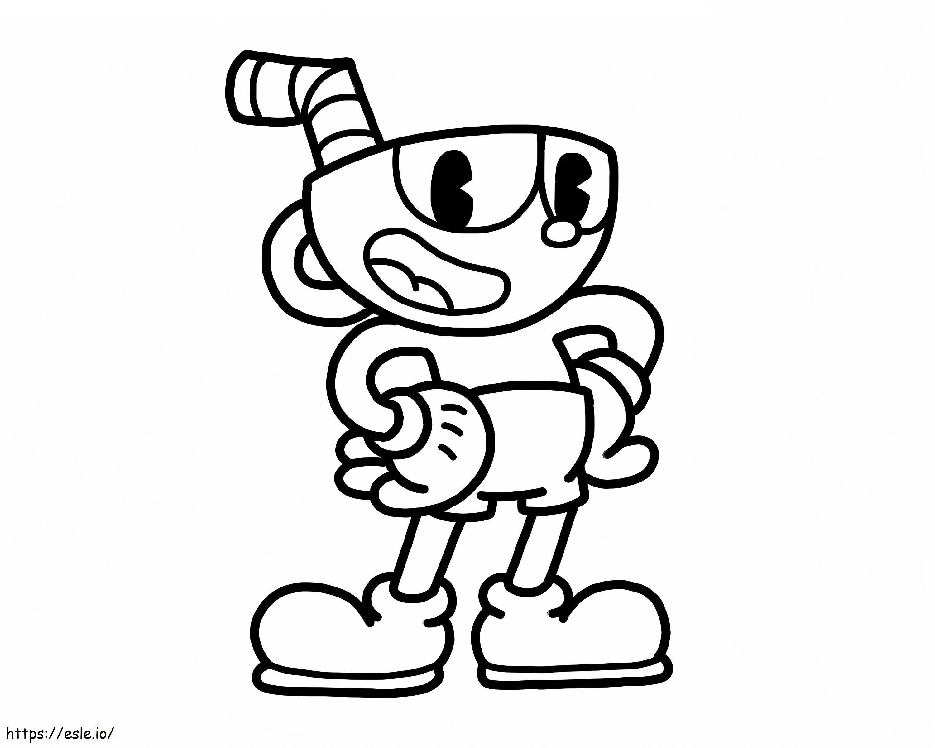 Cuphead 2 coloring page