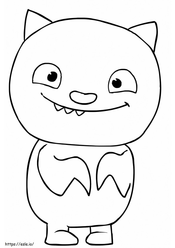 Lucky Bat From UglyDolls coloring page