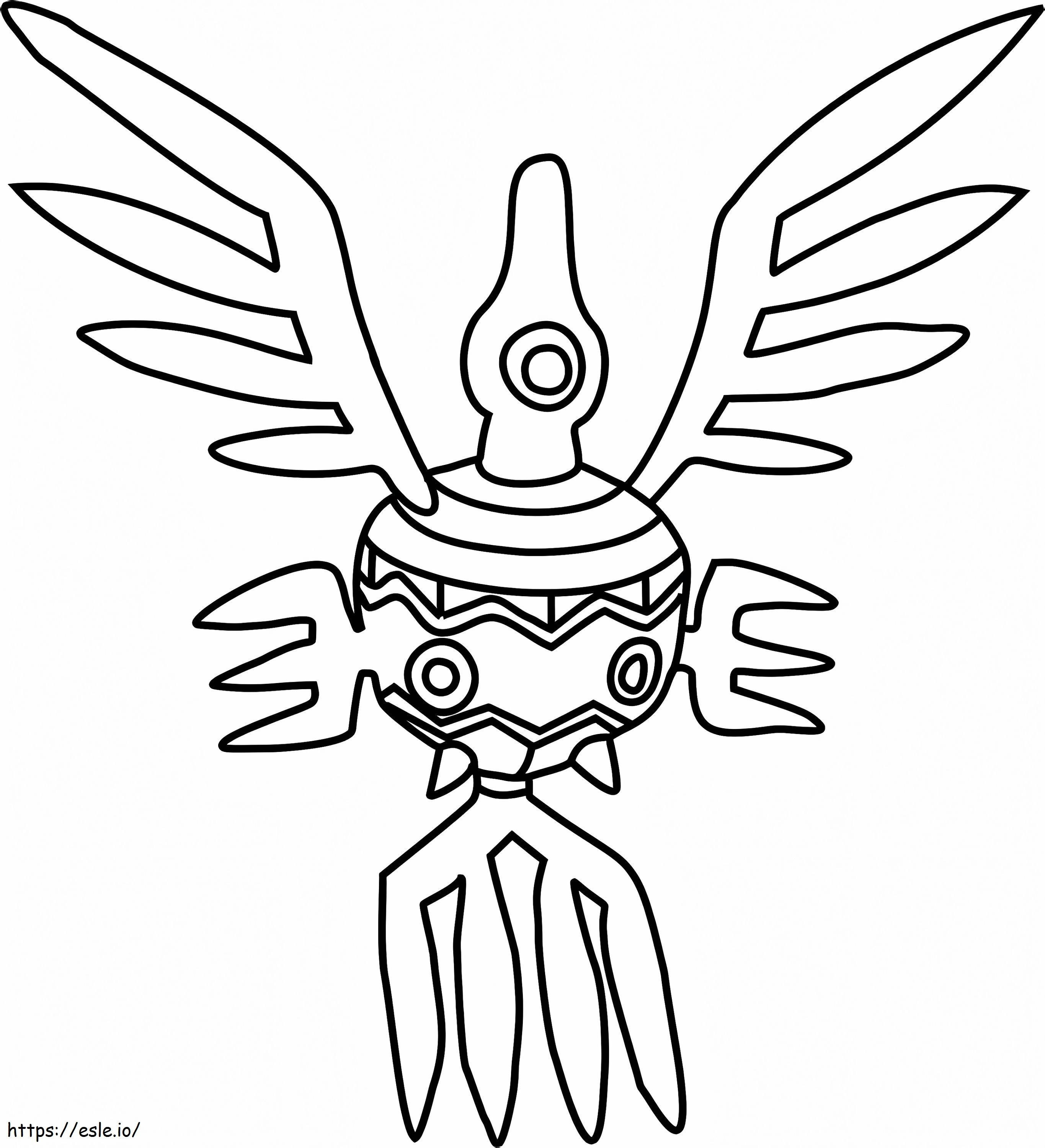 Coloriage Pokémon Sigilyphe Gen 5 à imprimer dessin