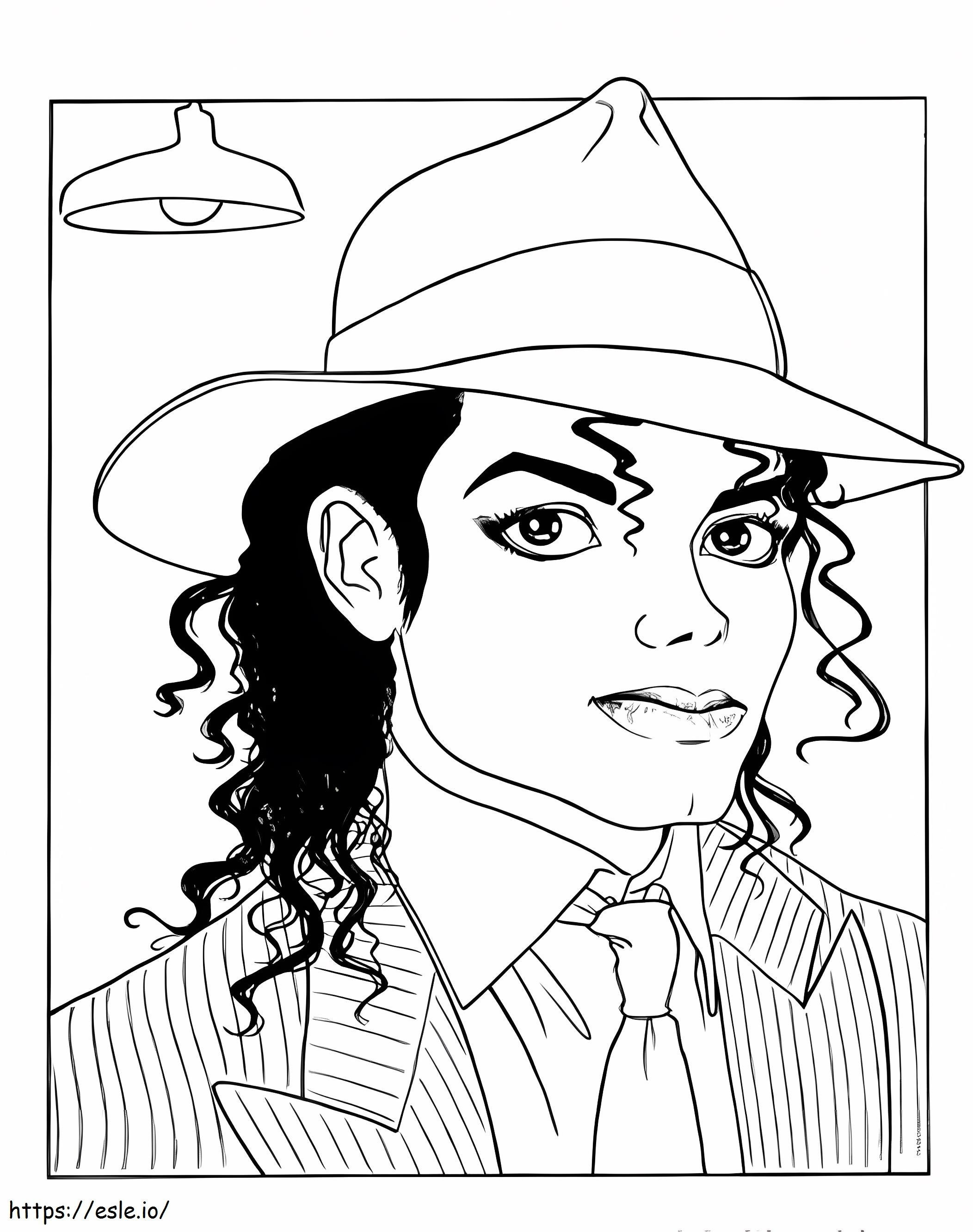 Gentil Michael Jackson coloring page
