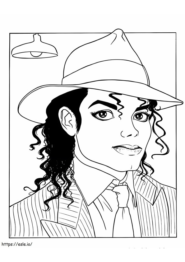 Gentil Michael Jackson coloring page