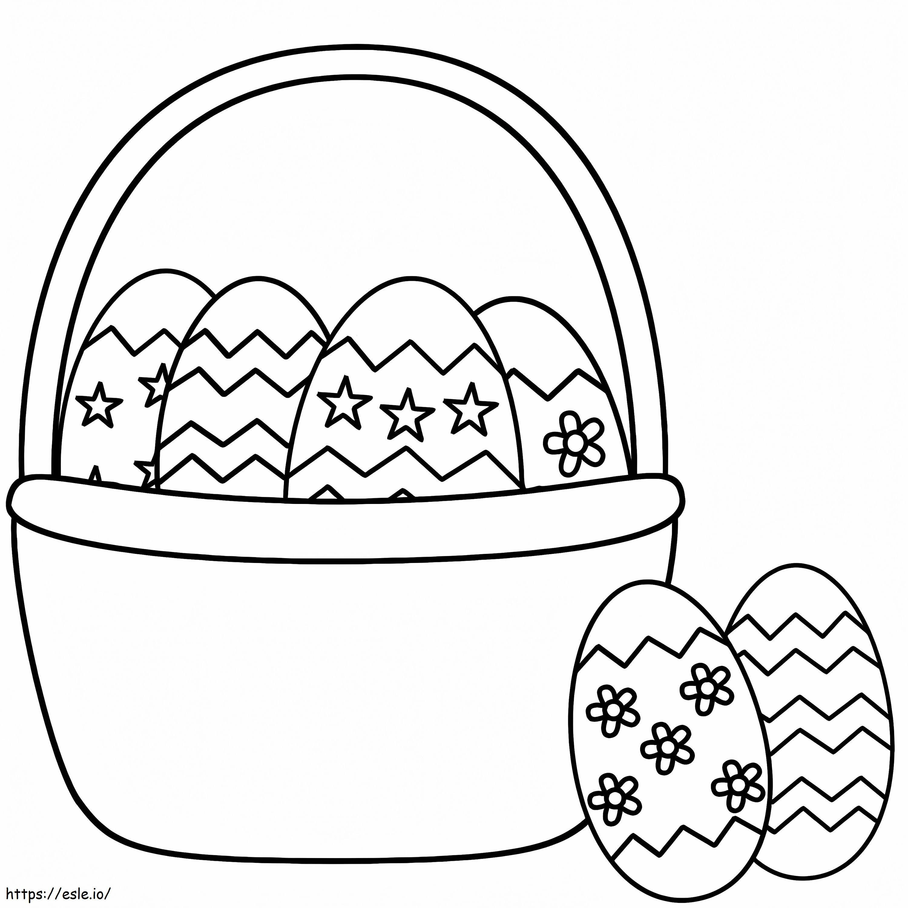 Easter Basket 7 coloring page