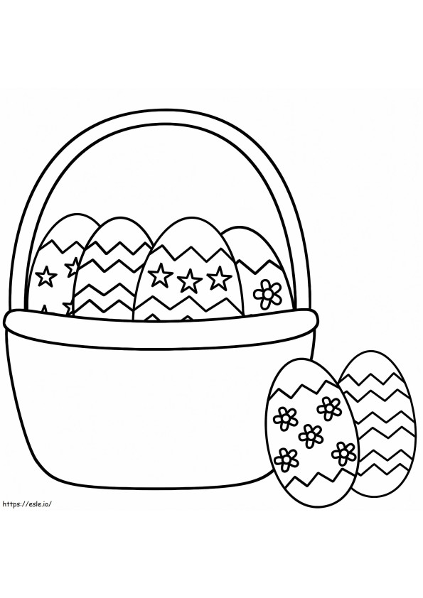 Easter Basket 7 coloring page