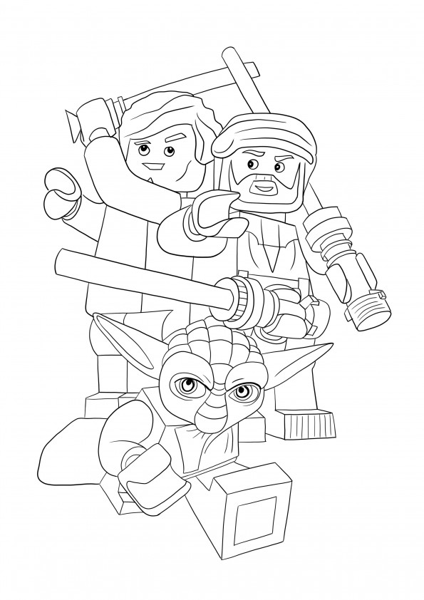Clone wars from star wars game freebie for kids to color