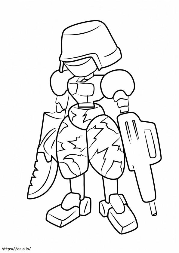 Frontline Medabots coloring page