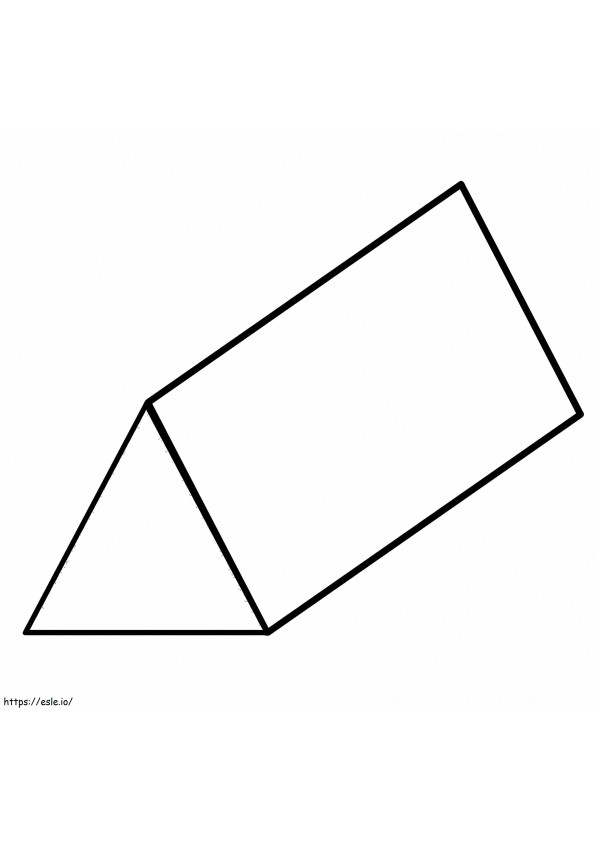 Coloriage Prisme triangulaire à imprimer dessin
