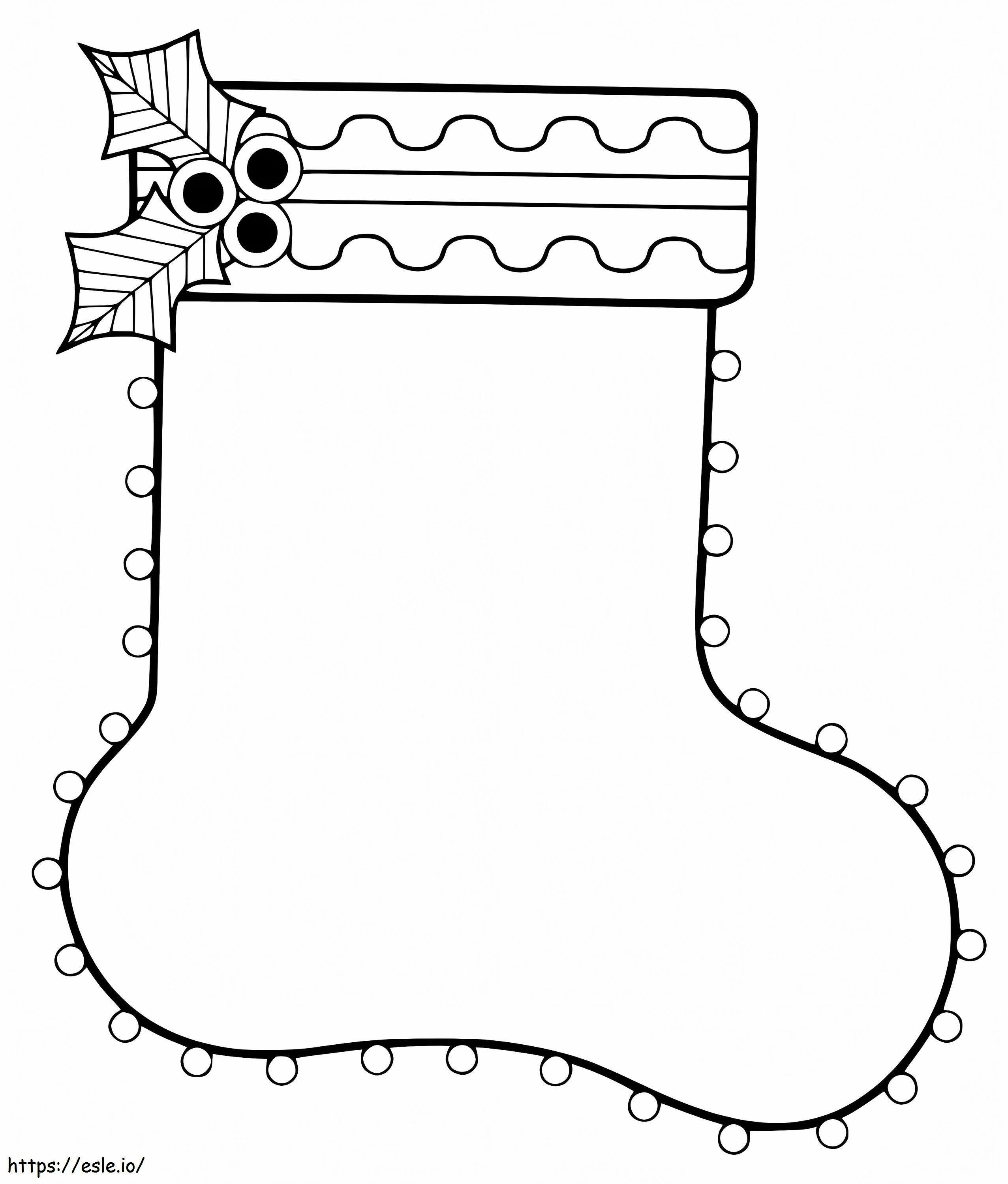 Christmas Stocking 17 coloring page