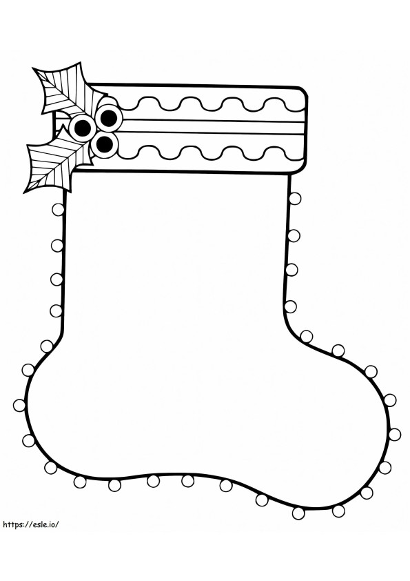 Christmas Stocking 17 coloring page