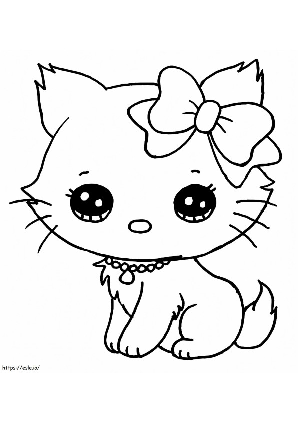 Pretty Charmmy Kitty coloring page