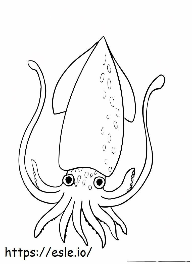 Normal Squid coloring page