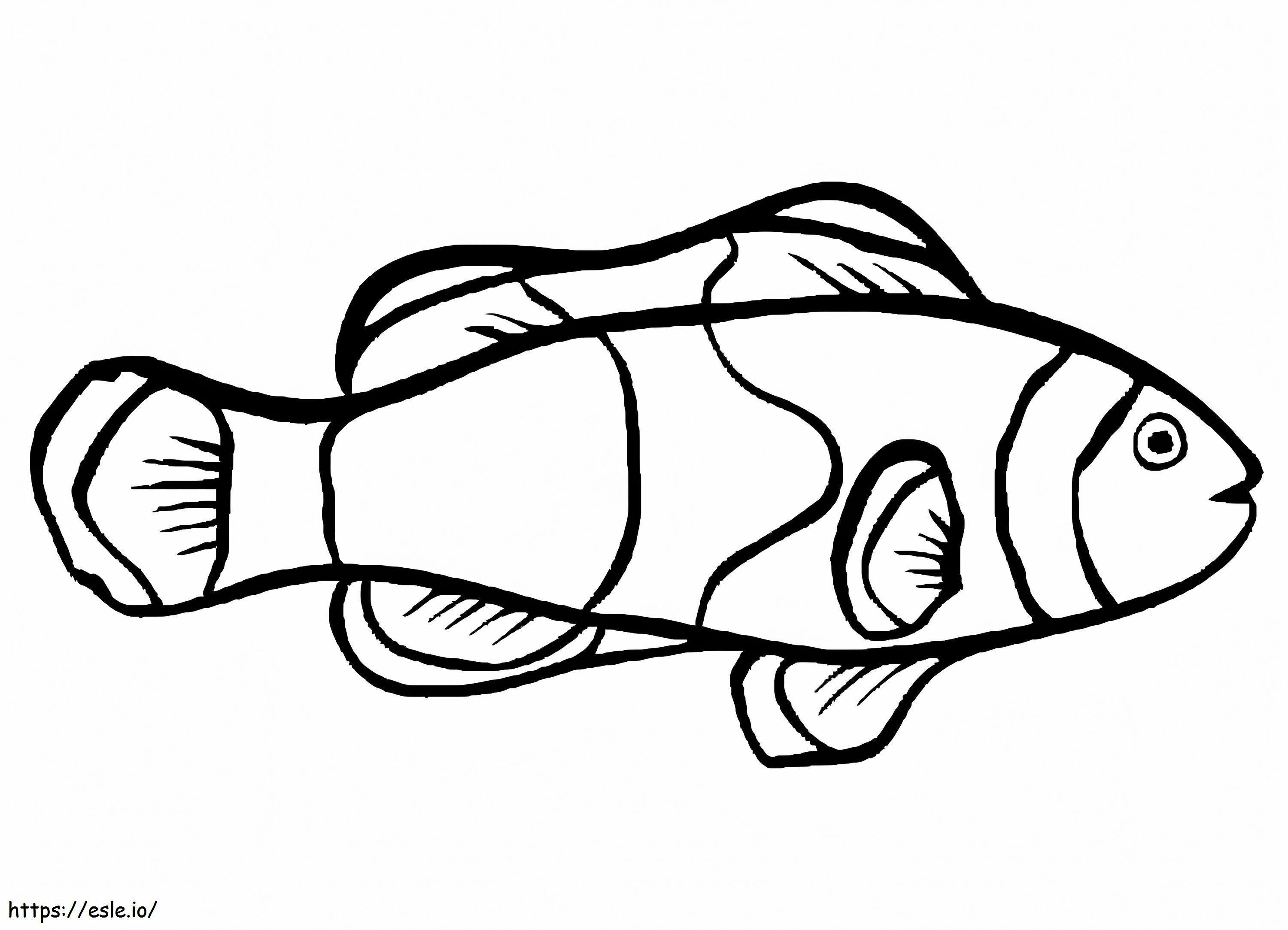Coloriage Bon poisson à imprimer dessin