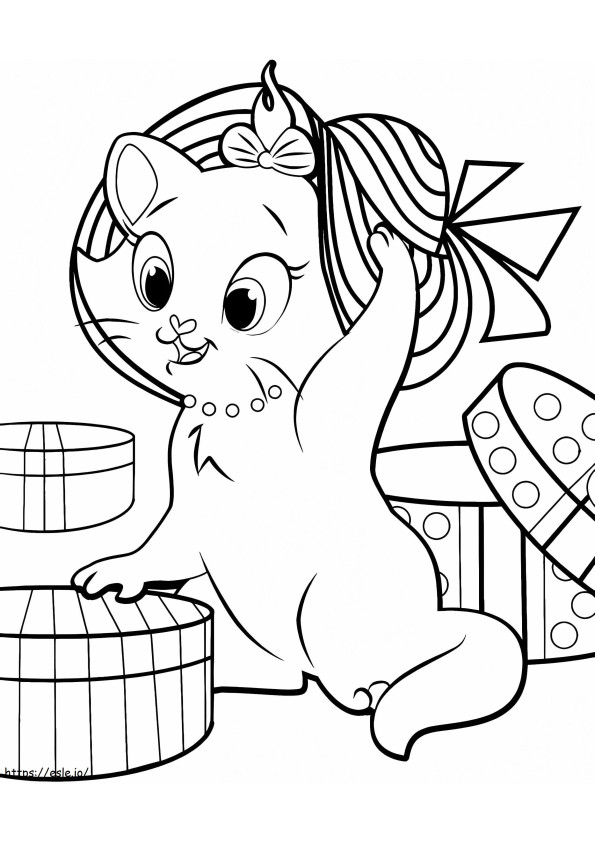 Marie Cat Coloring coloring page
