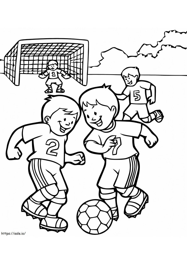 Coloriage Coloriage pour enfants Football 96494 à imprimer dessin