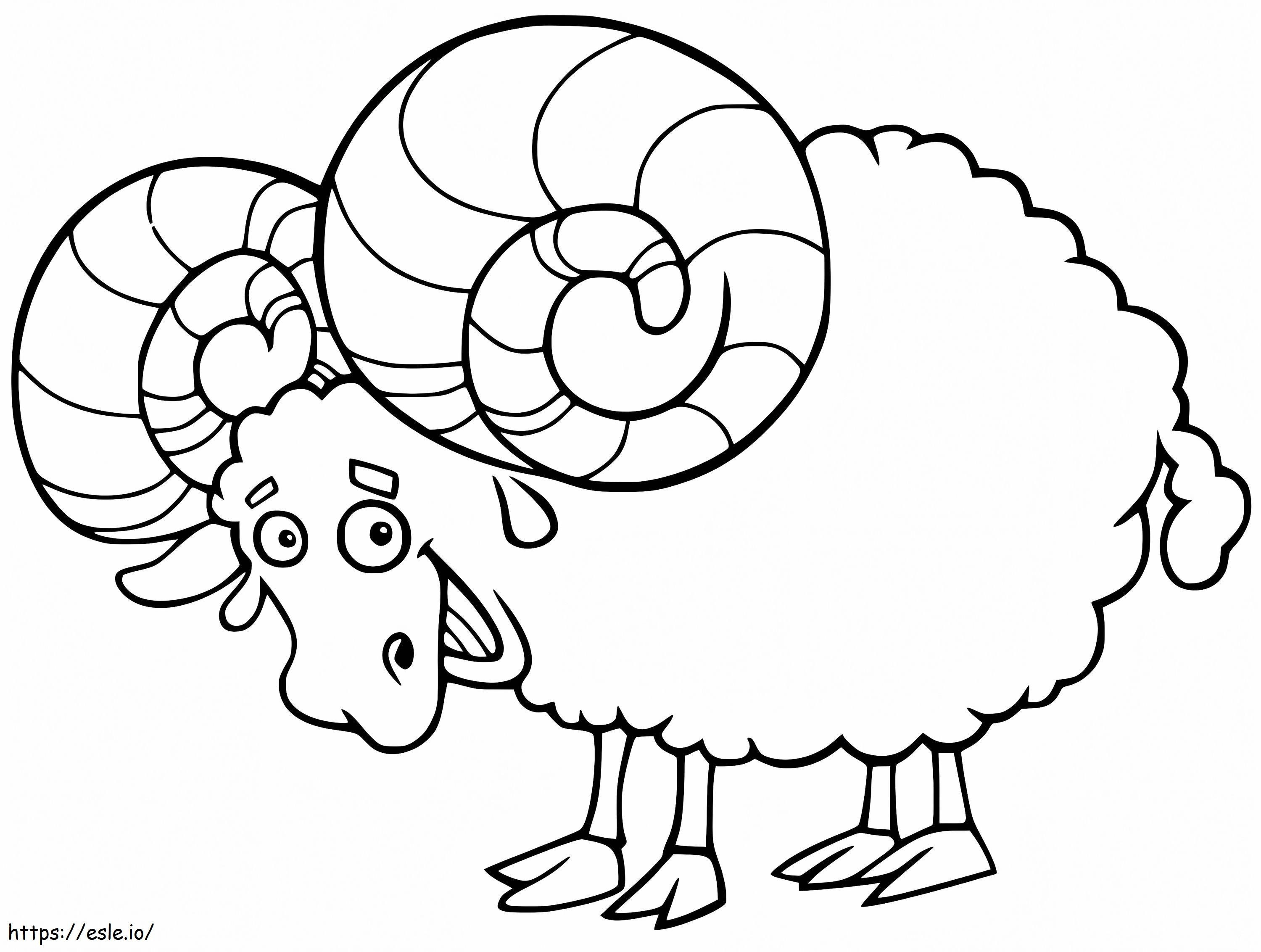 Ram Smiling coloring page